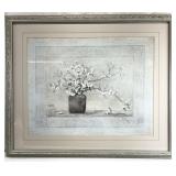 Asian Style Floral Still Life Framed Art Print