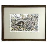 S/N Chip Martin (NC) Hand Colored Chipmunk Art