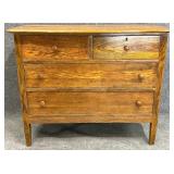 Antique Oak 2 Over 2 Chest