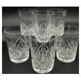 6 Antique American Brilliant Period Glass Tumblers