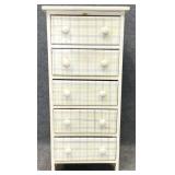 Petite Painted 5 Drawer Chest