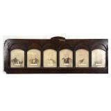 Antique Wooden Framed Portraits of Writers