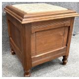Antique Lift Top Commode Ottoman