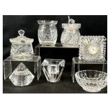 Asst Crystal Sugar Dishes & More, Some Signed