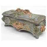 Vtg Creek Turn #340 Victorian Style Ceramic Box