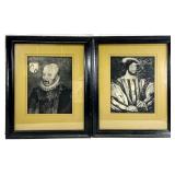 2 French Renaissance Portrait Art Prints