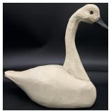 Hand Carved Wood Swan Figure
