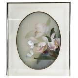 Signed Vintage Asian Floral Painting on Silk