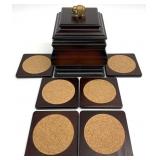 Bombay Co. Elephant Lid Wooden Coaster Box