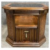 Glass Insert End Table