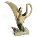 Hull Pottery Parchment & Pine 14 " Ewer