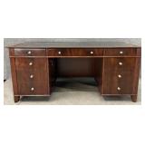 Sligh Mahogany Leather Top Desk