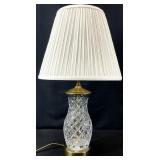 Vintage Small Cut Crystal Table Lamp