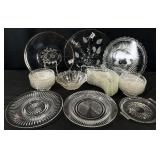 Group Vintage Glass Serving Dishes