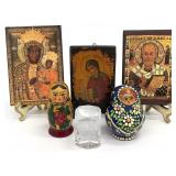 Russian Matryoshka Dolls, Religious Icons & More