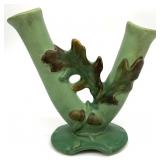 Weller Pottery Oak Leaf Double Bud Vase