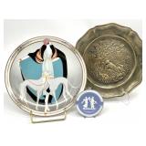 3pc Collectible Greyhound Plates & More