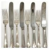 8pc Sterling Silver Forks & Knives
