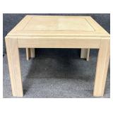 Whitewashed End Table