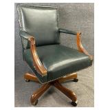 Green Leather Office Chair