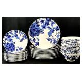 Royal Norfolk Blue Floral Dinnerware Set