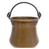 Antique Hammered Copper Cauldron