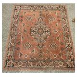 4.6 x 5.3 Antique Hand Knotted Persian Rug