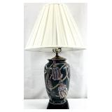 Chinese Hand Painted Porcelain Tassel Lamp