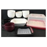 Asst  Kitchen Bowls, Baking Pan & More