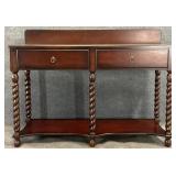 Mahogany Barley Twist Sideboard