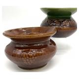 2 Antique McCoy Pottery Cuspidor Spittoons