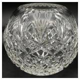 Cut Crystal Rose Bowl Vase