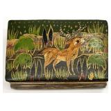 Kashmiri Paper Mache Lacquered Match Box