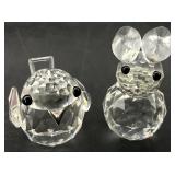 2 Swarovski In A Summer Meadow Crystal Figures