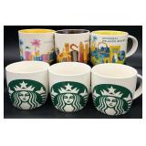 6pc Starbucks Collectible Coffee Mugs