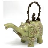 Vintage Asian Style Elephant Figural Teapot