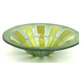 Higgins Mid Century Fused Art Glass Bowl