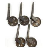 5 Antique Metal Furniture Wheels