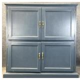 Blue Blind Door Cabinet