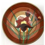 Chinese Hand Painted Metal Rim Porcelain Dish