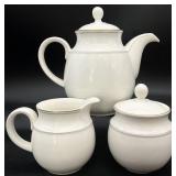 3pc English China Teapot, Creamer, Sugar