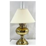 Vintage Brass Hurricane Lamp