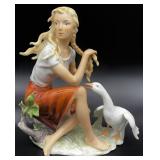 Alka Kunst Goosegirl Bavarian Porcelain Figurine