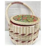 Vintage Sewing Basket w/ Contents