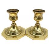 Pair of Baldwin Brass 3 ' Console Candleholders
