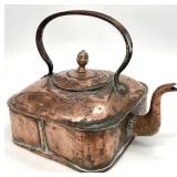 Antique Square Copper Kettle