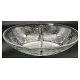 Princess House Fantasia Divided Glass Bowl