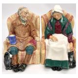 2 Royal Doulton Uncle Ned & Forty Winks Figures