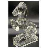 LE Smith Rearing Horse Vintage Glass Figure