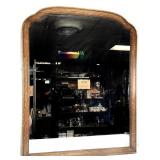 Antique Quarter Sawn Oak Wall Mirror